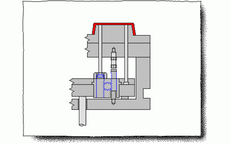 顶出代脱螺纹机构-深圳市模具厂整理提供